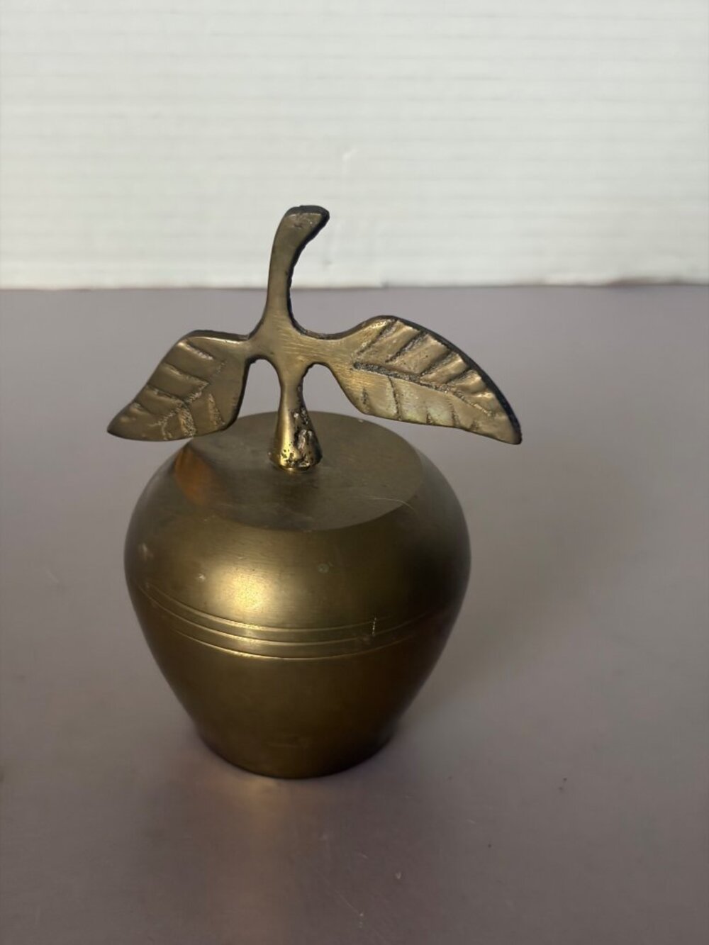 Vintage Brass Apple Shaped Bell